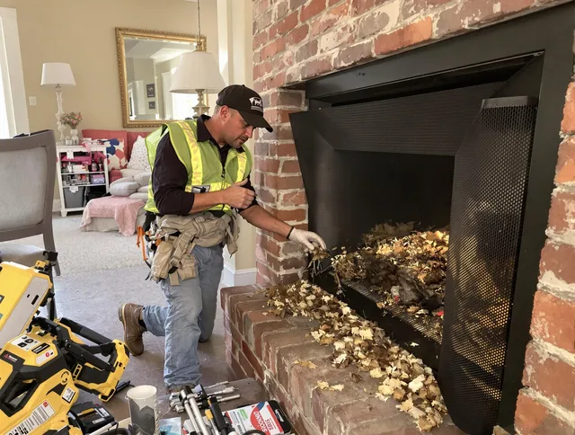 Safe screening installation by Brookfield Chimney Sweep in Brookfield, CT