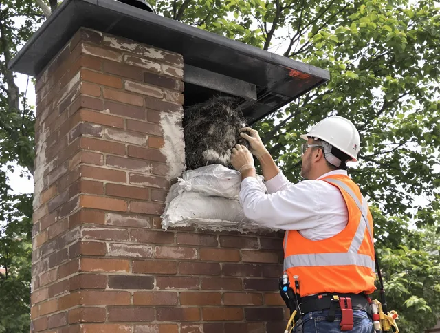 Humane removal of debris and animals by Brookfield Chimney Sweep in Brookfield, CT