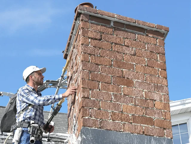 Brickwork for a chimney rebuild by Brookfield Chimney Sweep in Brookfield, CT