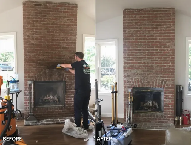 Finished chimney sweeping service by Brookfield Chimney Sweep in Brookfield, CT