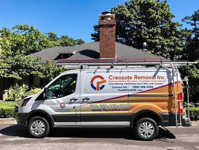 Brookfield Chimney Sweep technician removing creosote safely in Brookfield, CT